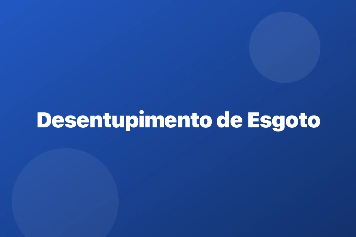 Desentupimento de esgoto em Contagem – limpeza da coluna